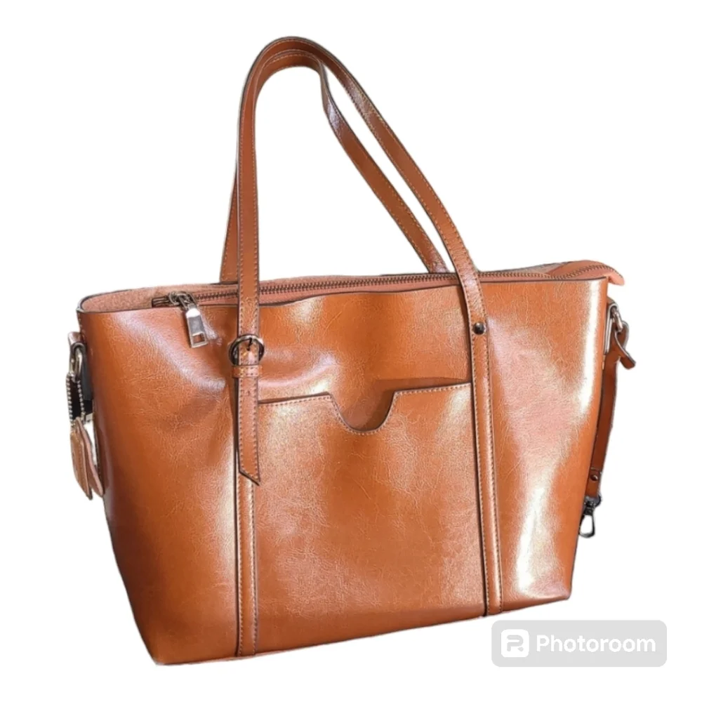 MDBM Provence leather satchel handbag with‎ Shoulder strap FRENCH